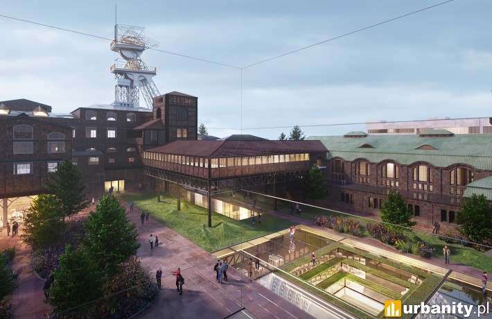 Hub gamingowo-technologiczny w Katowicach, wizualizacja, wiz. materiały inwestora