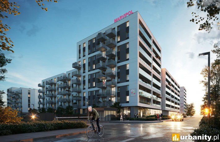 Inwestycja mieszkaniowa in Place w Warszawie - wizualizacja