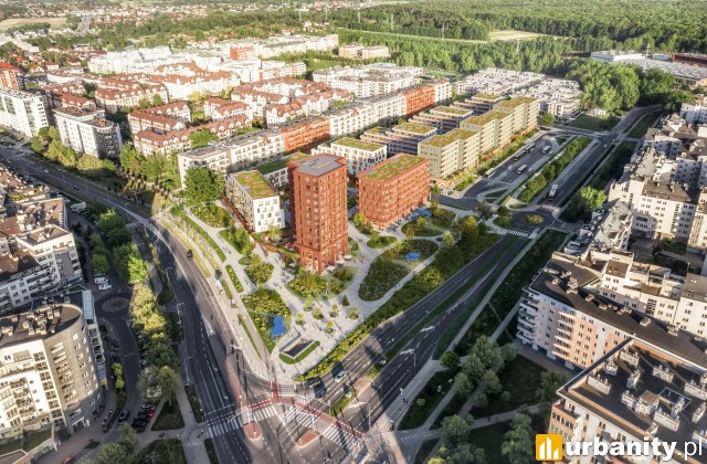 Projekt inwestycji Nowy Rytm Kabaty na warszawskim Ursynowie, wiz. materiały dewelopera