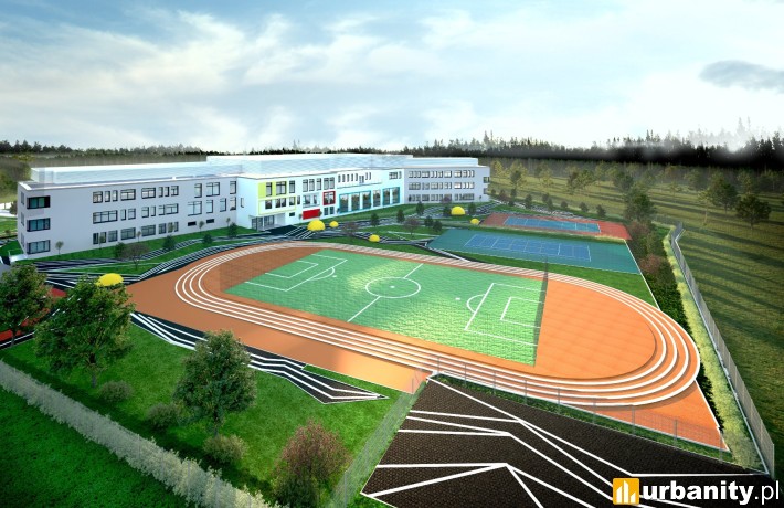 Nowa szkoła na Strzeszynie w Poznaniu, wiz. materiały inwestora