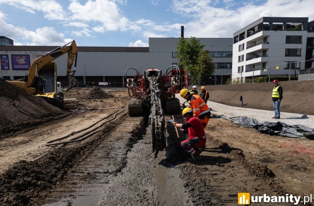 Budowa nowego zbiornika retencyjnego na Łacinie, fot. Maciej Jażwiecki