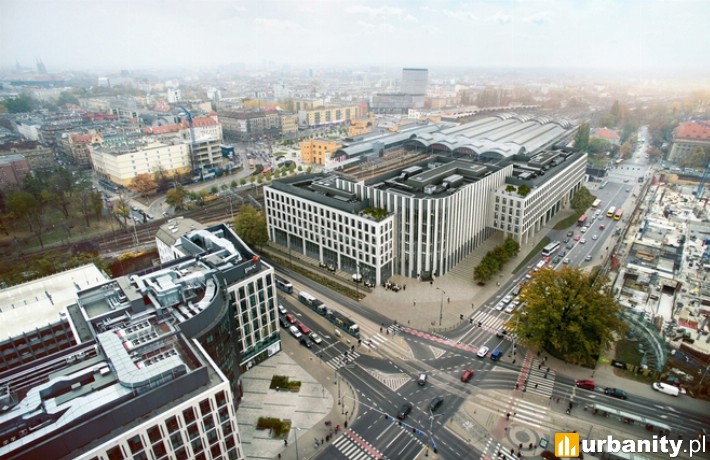Wstępny projekt zabudowy działki u zbiegu Suchej i Borowskiej we Wrocławiu