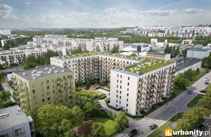 Bociana 5 w Krakowie, wizualizacja, wiz. materiały inwestora