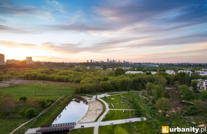 Park Enklawa na warszawskim Mokotowie, fot. Skanska