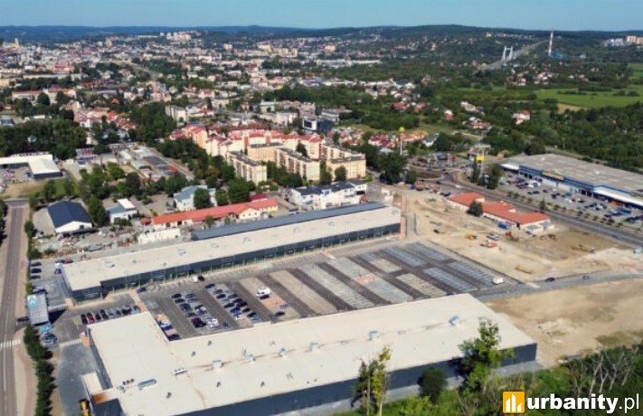 Tak obecnie wygląda budowa parku handlowego S1 w Przemyślu, fot. Grupa Saller