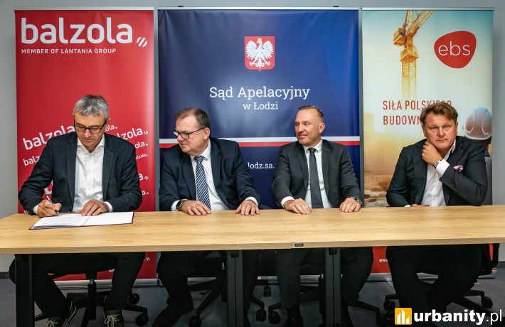 Budowa Sądu Apelacyjnego w  Łodzi. Podpisanie umowy, fot. Balzola
