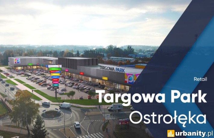 Targowa Park w Ostrołęce, wiz. materiały inwestora