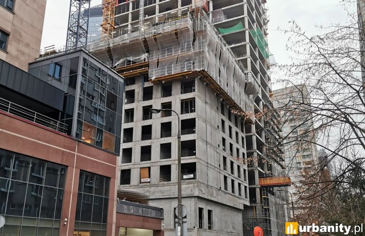 Budowa wieżowca Upper One w Warszawie, fot. Piotr L.