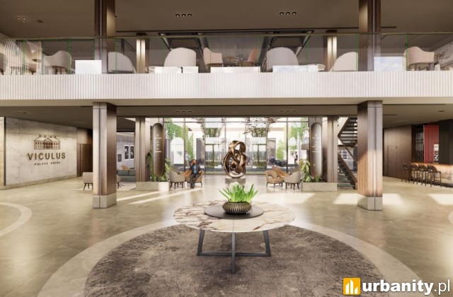 Viculus Palace Hotel, wizualizacja inwestycji, która powstanie pod Warszawą, wiz. materiały prasowe
