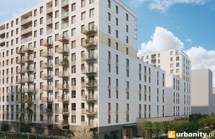 Nowe etapy osiedla Zenit w Łodzi, wizualizacja, wiz. materiały dewelopera