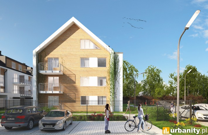 Wizualizacja budynków Alei Lawendowej w Kiełczowie