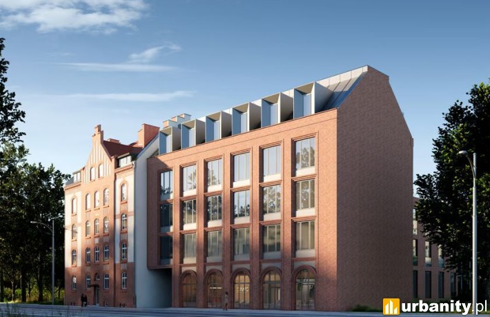 Koncepcję inwestycji Hubska 7 we Wrocławiu, wiz. materiały inwestora