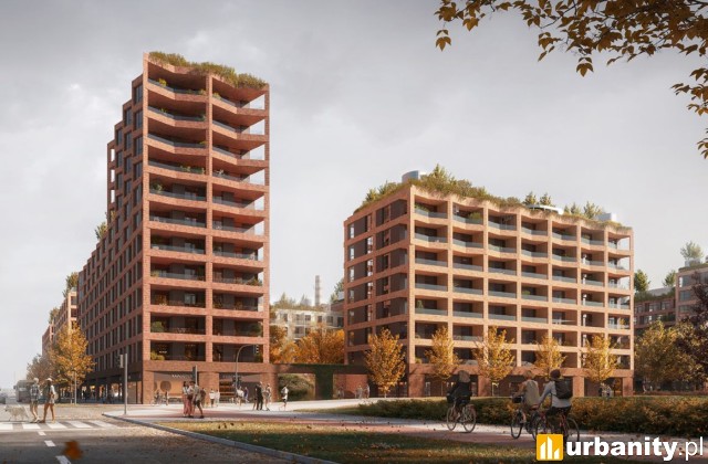 Koncepcja inwestycji mieszkaniowej przy Radzymińskiej, wiz. materiały inwestora