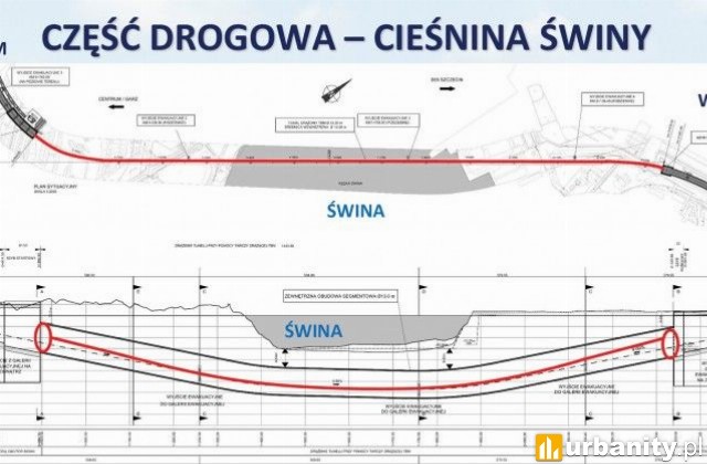 Projekt tunelu w Świnoujściu, fot. GDDKiA