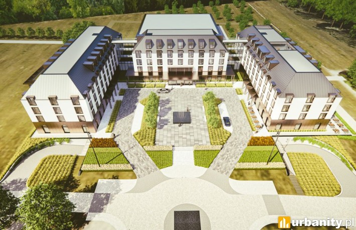 Viculus Palace Hotel, wizualizacja inwestycji, która powstanie pod Warszawą, wiz. materiały prasowe