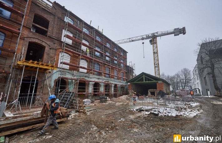 Tak obecnie wyglądają prace na budowie kompleksu Wigencja (fot. ŁÓDŹ.PL)
