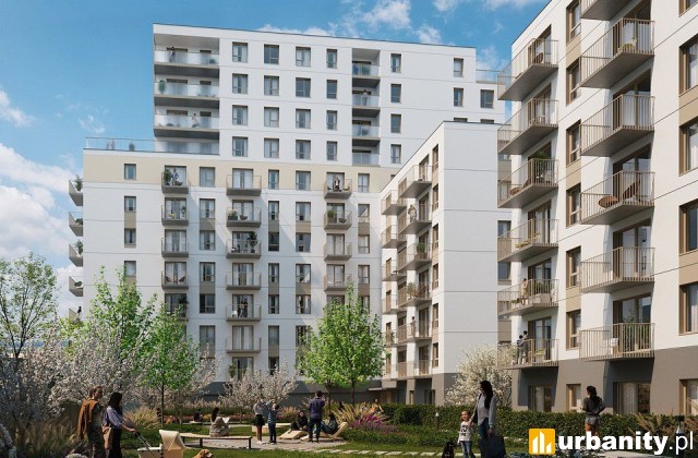 Nowe etapy osiedla Zenit w Łodzi, wizualizacja, wiz. materiały dewelopera