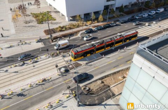 Złota, Marszałkowska, Sienkiewicza - trwają prace przy przebudowie śródmieścia, fot. zlotazgoda.waw.pl