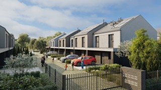 Nowe osiedle domów jednorodzinnych w okolicach w Warszawie