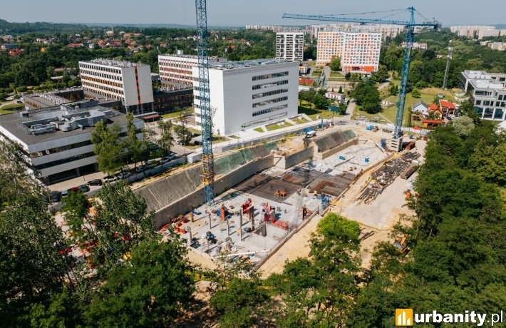 Rozbudowa kampusu Collegium Medicum Uniwersytetu Jagiellońskiego w Krakowie, fot. Soletanche