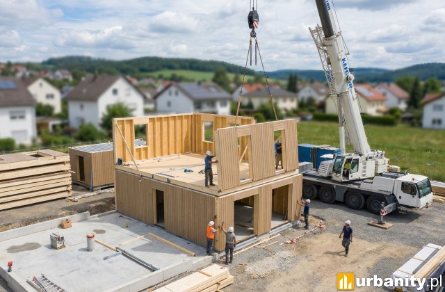 Dom prefabrykowany - szybka budowa bez kompromisów, fot. Gemini AI