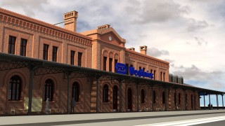 Wizualizacja dworzec w Węglińcu