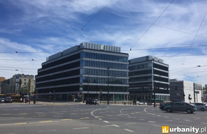 Biurowiec Imagine na chwilę przed zakończeniem budowy