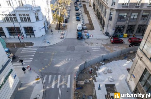 Złota, Marszałkowska, Sienkiewicza - trwają prace przy przebudowie śródmieścia, fot. zlotazgoda.waw.pl