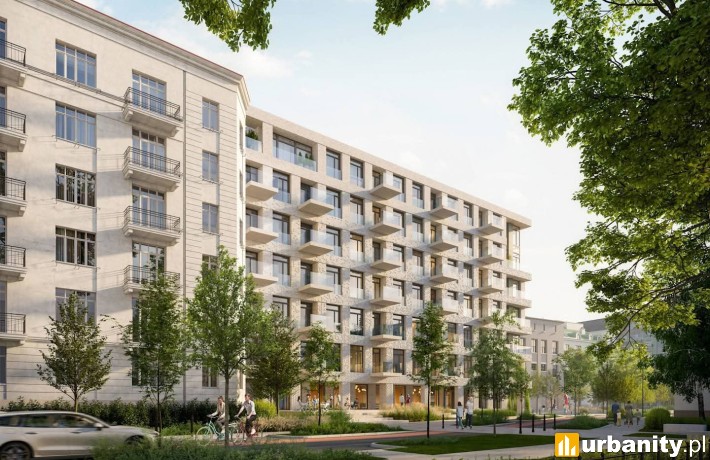 Projekt inwestycji Brzeska 24 w Warszawie, wiz. Grupa 5 Architekci