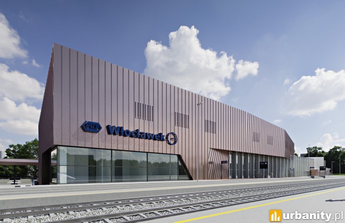 Dworzec we Włocławku - wizualizacja