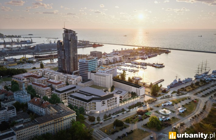 Gdynia Waterfront, wizualizacja, wiz. materiały inwestora