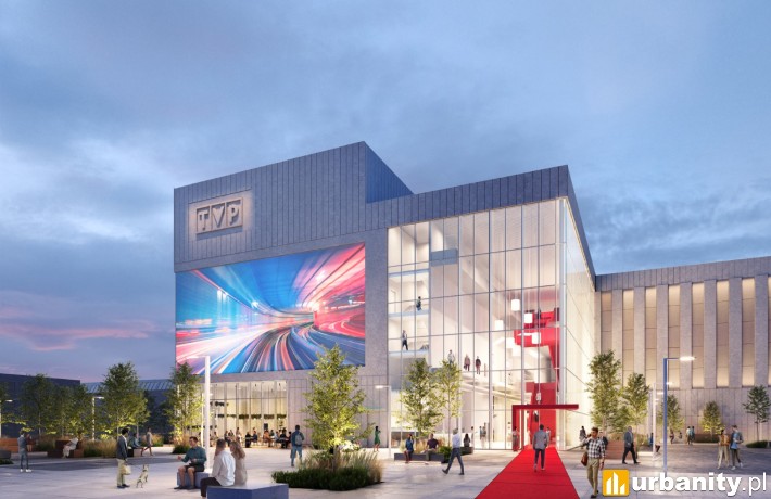 Wizualizacja nowej hali zdjęciowej dla TVP, wiz. materiały prasowe