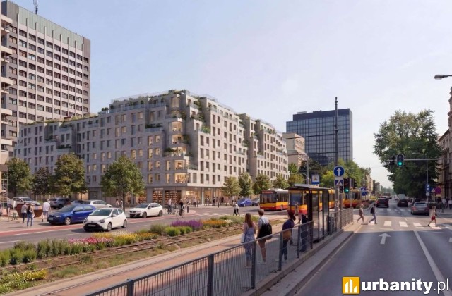 Koncepcja inwestycji u zbiegu al. Kościuszki i ul. Zamenhofa, wiz. MVRDV