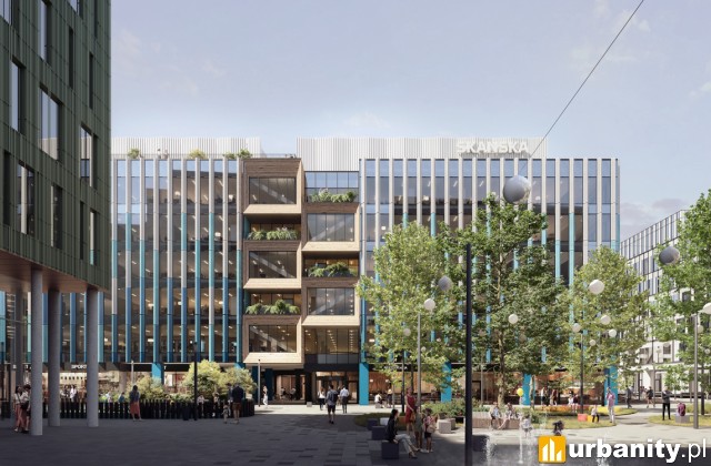 Projekt biurowca Nowy Rynek C, wiz. Ultra Architects