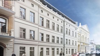 Zabytkowa kamienica w Śródmieściu z nowym wyglądem. Odmieniona ruina otoczona wieżowcami zaoferuje biura