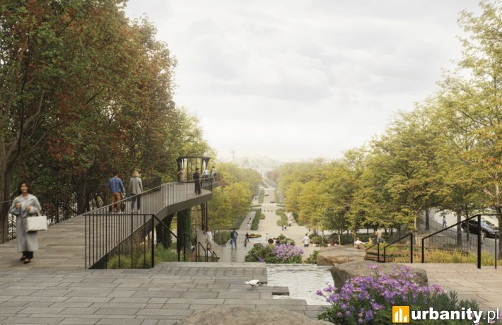 Projekt przebudowy ulicy Karowej, wiz. RS Architektura Krajobrazu