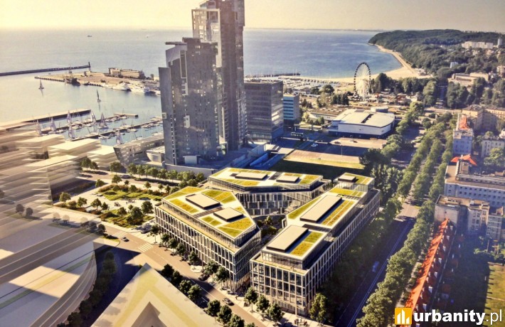 Koncepcja architektoniczna biurowca przy Hryniewieckiego 10 w Gdyni