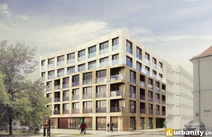 Budynek przy Bohaterów Getta w Warszawie - wizualizacja