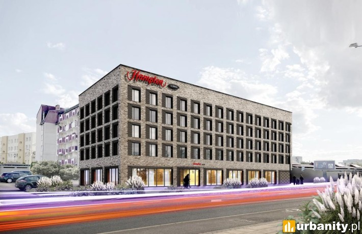 Hampton by Hilton Szczecin East, wizualizacja, wiz. materiały dewelopera