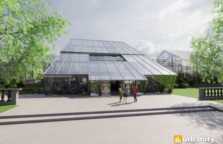 Palmiarnia Poznańska po przebudowie, wiz. materiały inwestora