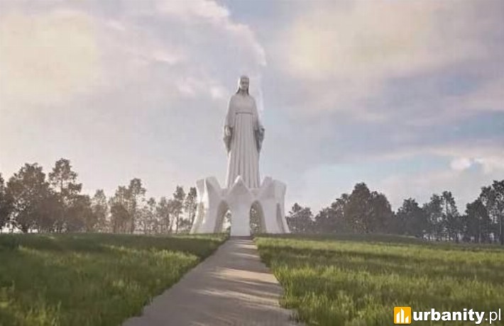 Projekt pomnika Matki Boskiej w miejscowości Konotopy, wiz. materiały inwestora