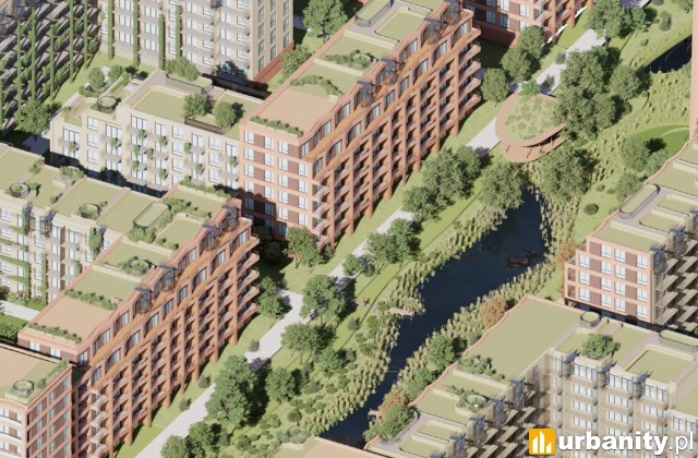 Koncepcja inwestycji mieszkaniowej przy Radzymińskiej, wiz. materiały inwestora