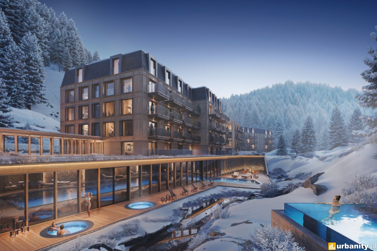 Pierwszy kompleks apartamentowy Saltic Resort & Spa w górach. Częścią inwestycji m.in. zabytkowy park