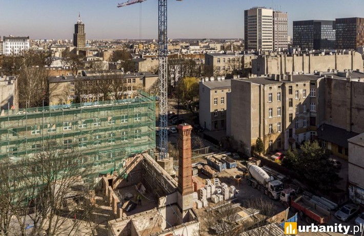 Trwa przebudowa dawnej fabryki przyborów tkackich i maszyn Wagnera przy ul. Tuwima 10., fot. Stefan Brajter
