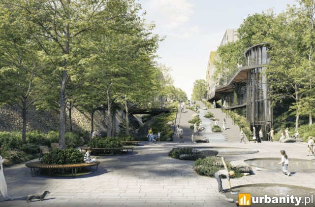 Projekt przebudowy ulicy Karowej, wiz. RS Architektura Krajobrazu