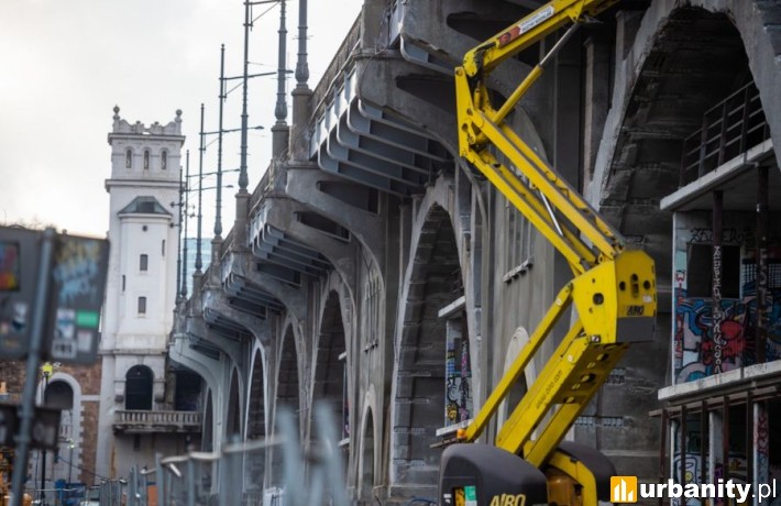 Trwa remont wiaduktu mostu Poniatowskiego, fot. ZDM Warszawa