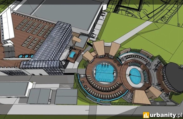 Rozbudowa i modernizacja Aquaparku Fala, wiz. materiały inwestora