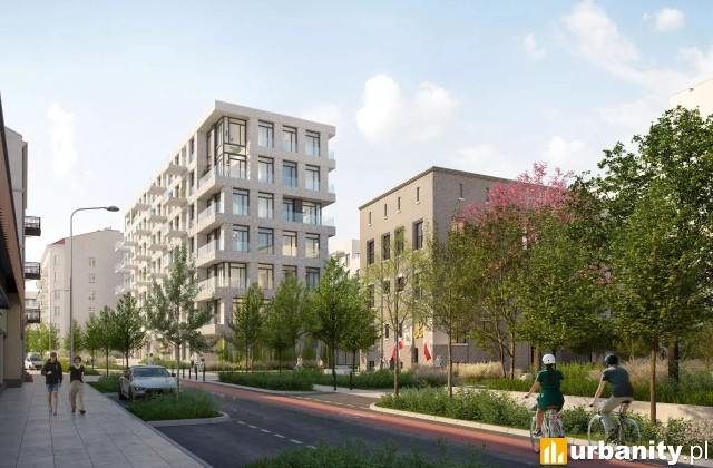 Projekt inwestycji Brzeska 24 w Warszawie, wiz. Grupa 5 Architekci