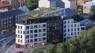 Eiffage zawiesił wiechę na Domie przy Źródle