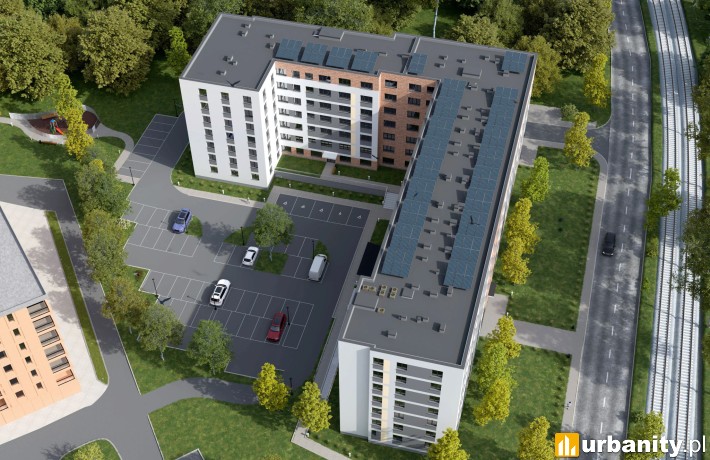 Projekt inwestycji TBS przy Jagiellońskiej w Warszawie, wiz. materiały inwestora